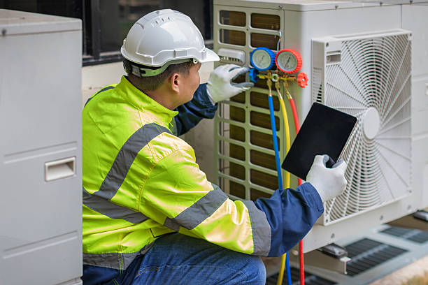 Professional Hvac Installation technician working in Fairbank, PA